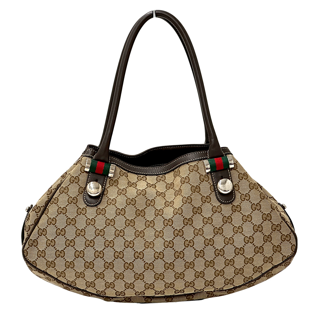 Gucci tote bag GG canvas Sherry beige brown shoulder